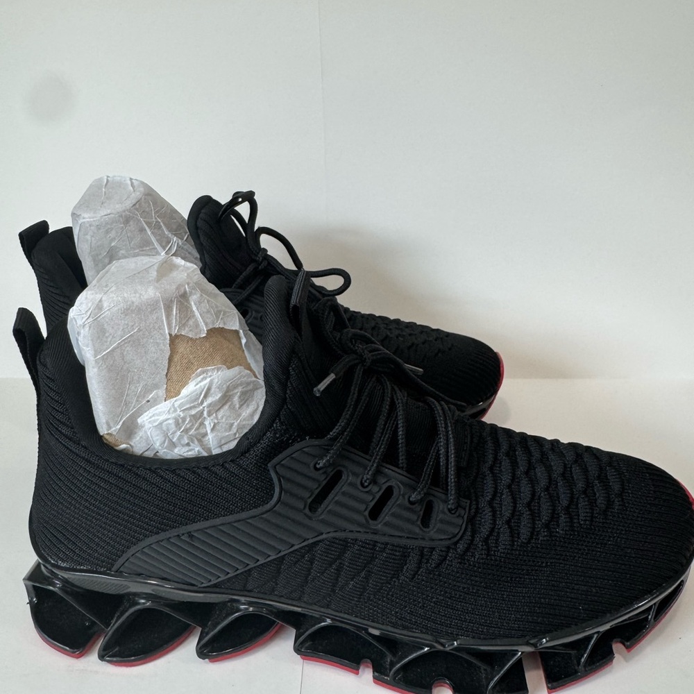 Sleek Black Women's Athletic Shoes size 10